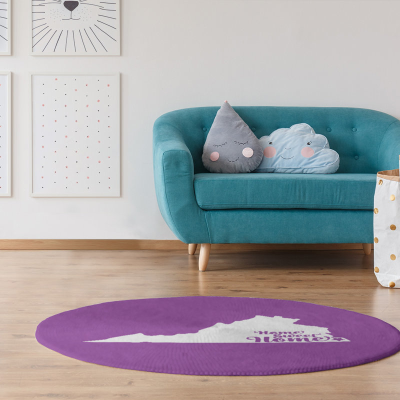 Tapis de poly-chenille en poly-île home, Rond 5 pi