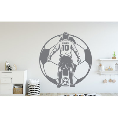 Décalcomanie murale de gardien de but de football, vinyle adhésif de sport, autocollants de football passion, autocollants de tir à la cible, chambre d'enfant