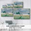 Claude Monet «Oat and Poppy Field, Giverny» - Art mural de qualité musée sur toile tendue-118144708