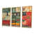 Toile avec cadre flottant or