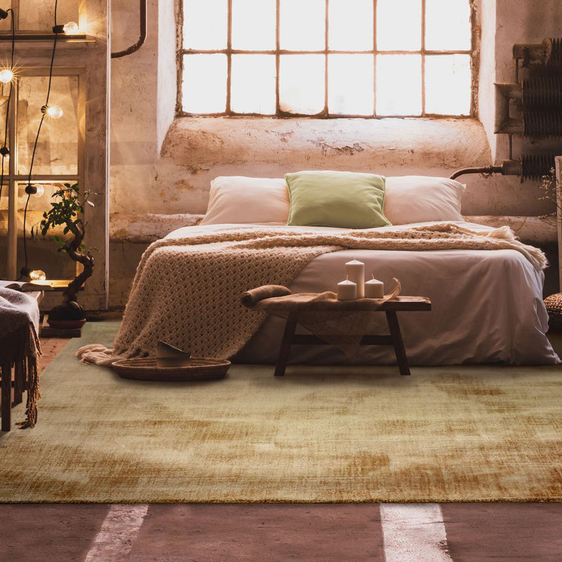 Mortenson Solid Colour Hand Woven Area Rug, Rectangle 120 x 170cm