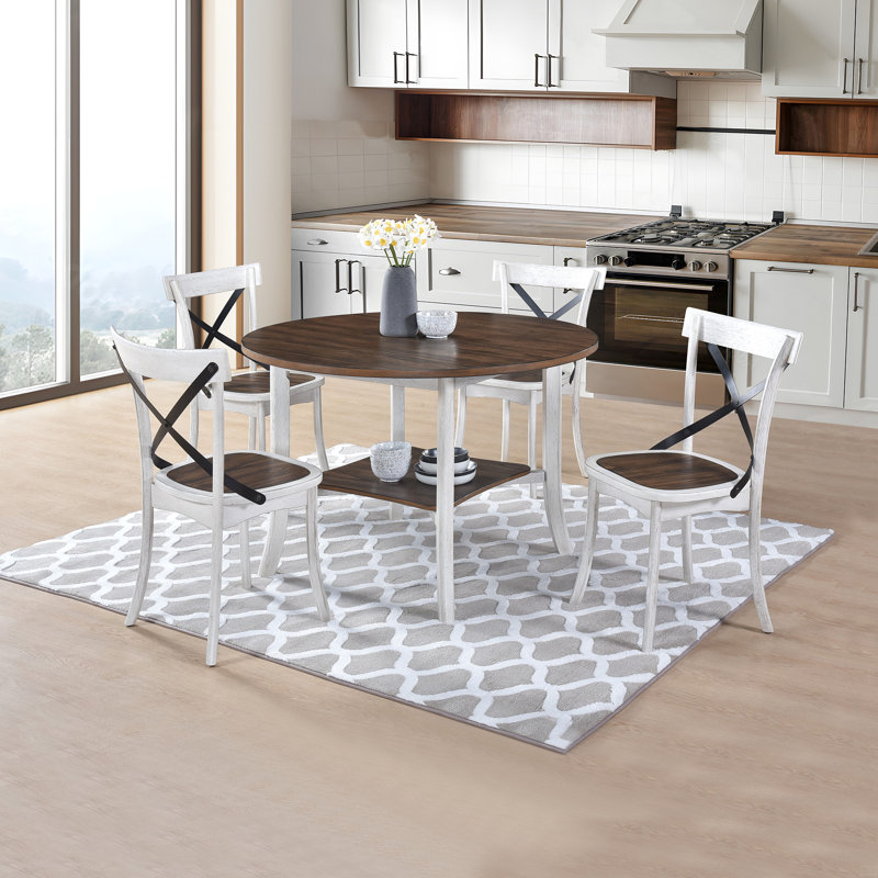 Ensemble de table ronde avec 1 table et 4 chaises