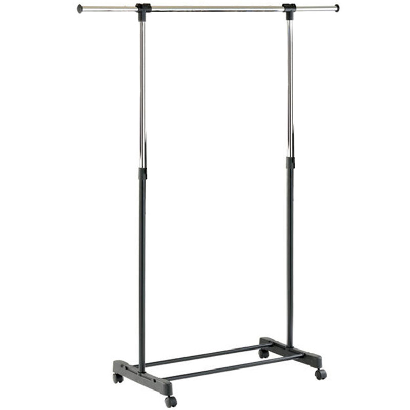 Adjustable Rolling Clothing Rack