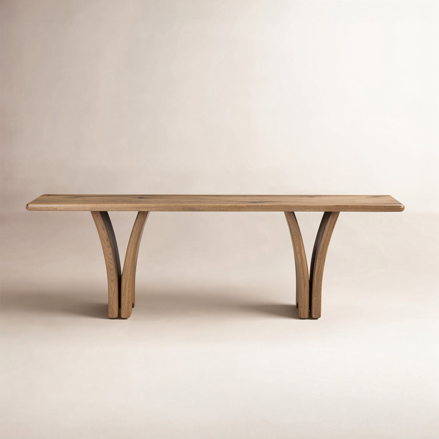 Acanthe 82 " Oak Console Table