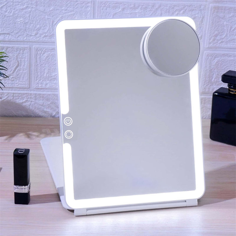 Demetrias Rectangle Floor Mirror, White