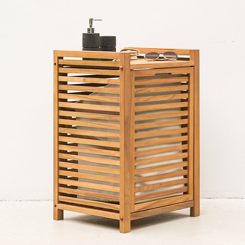 Dunes Teak Cabinet Laundry Hamper