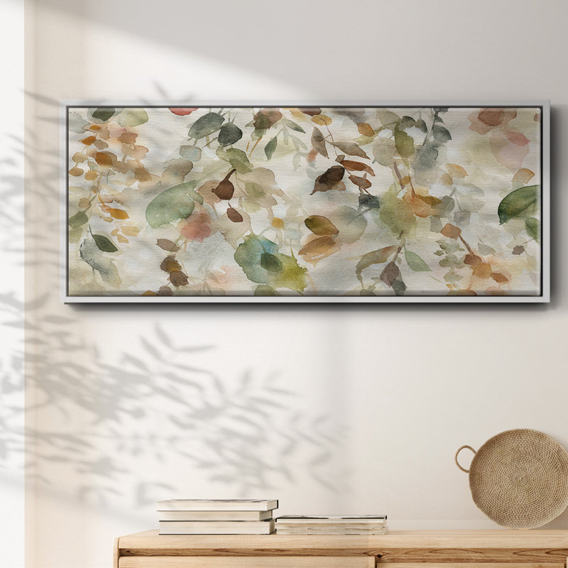 Fall Cascade- Framed Canvas, 20" H x 50" W