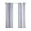 50" Poly Printed Curtain Panel with Tufted Stripe and Lining-49130316