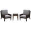 Chaise de patio en teck avec coussins Sunbrella Nataly