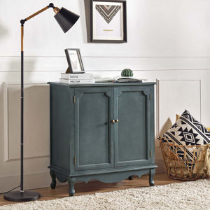 Arshawn Traditional Solid Wood 2 - Door Accent Cabinet