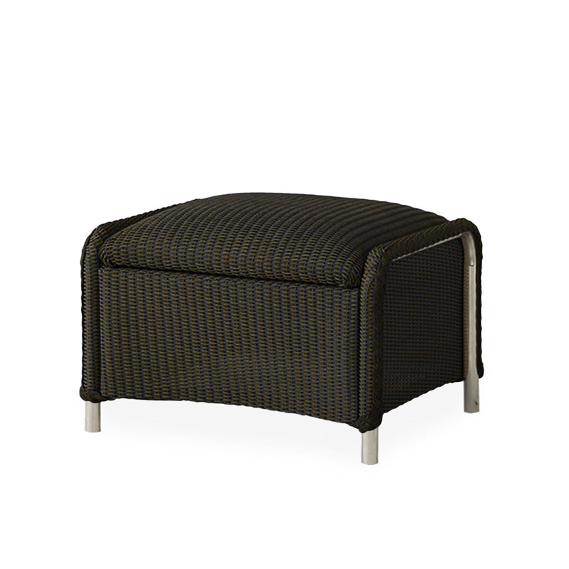 Reflections Outdoor Ottoman, Mink