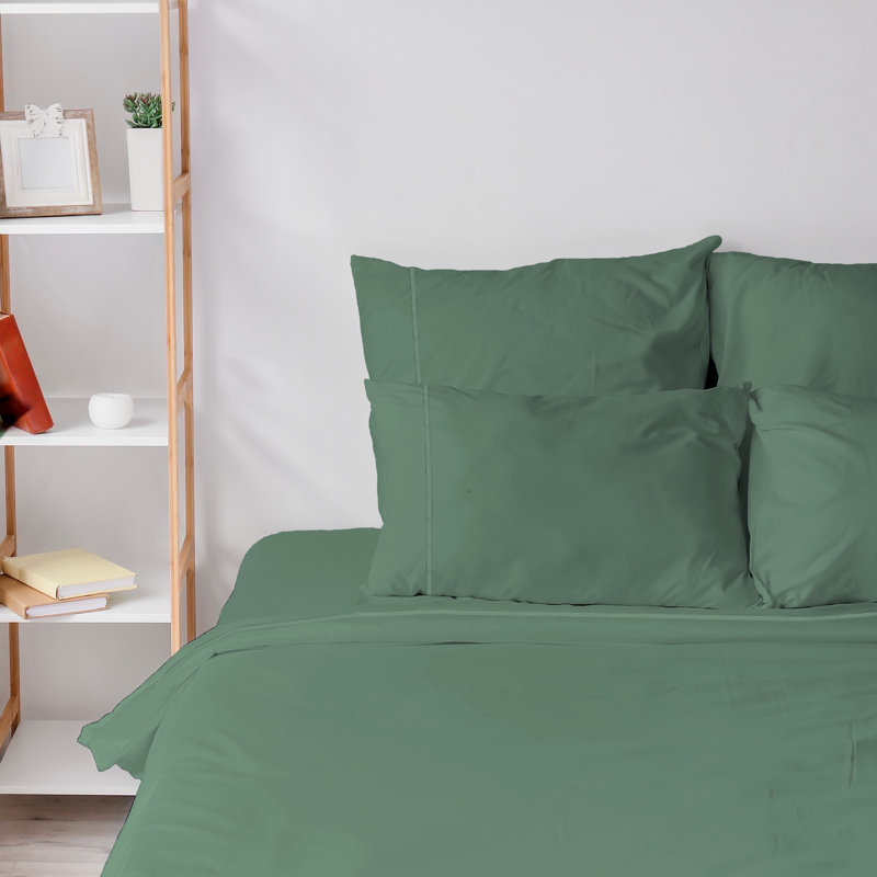 6 Piece Ultra Soft Double Brushed Microfiber Sheet Set, Cooling Sheets with Extra Deep Pockets - Machine Washable