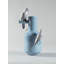 Vase de table en porcelaine corail / bleu 16,14 "The Parrot Party-36436150