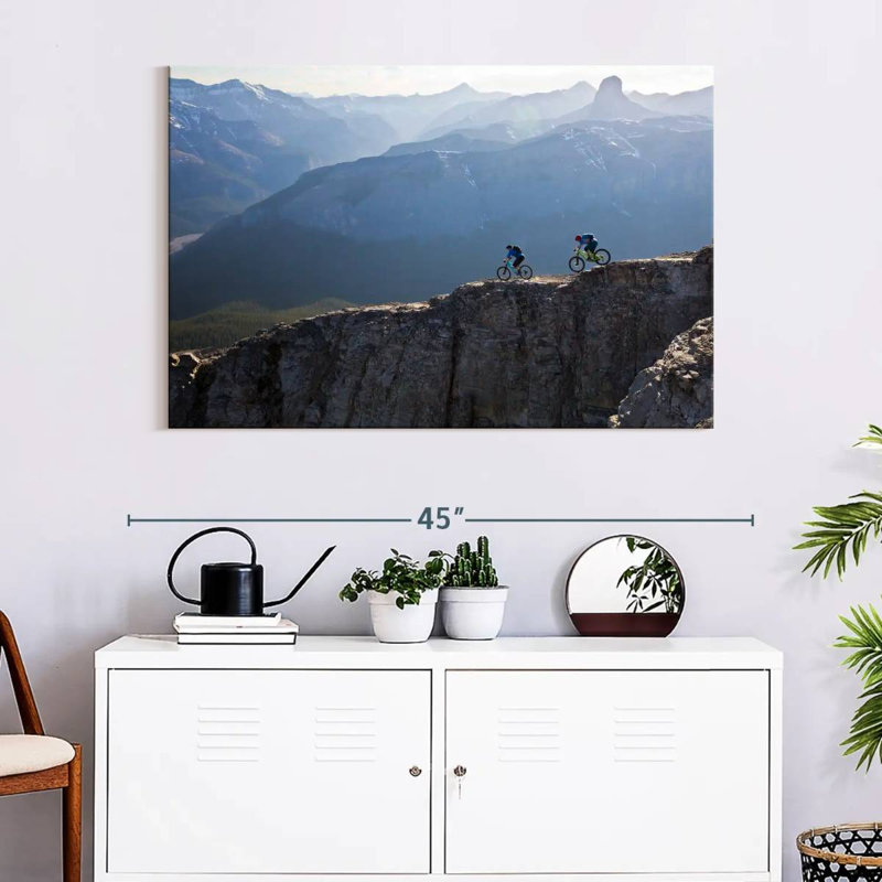 Senne Biking On A Ridge, 26" H x 39" W