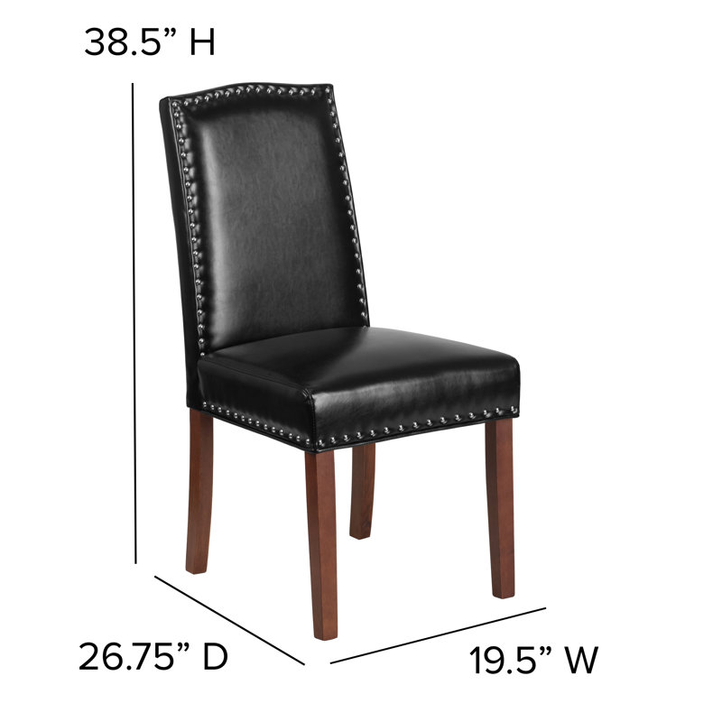 HERCULES Hampton Hill Series Parsons Chair with Silver Nail Heads