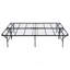 Grand support de matelas en acier noir durable avec conception pliable facile pour un rangement et un transport peu encombrants