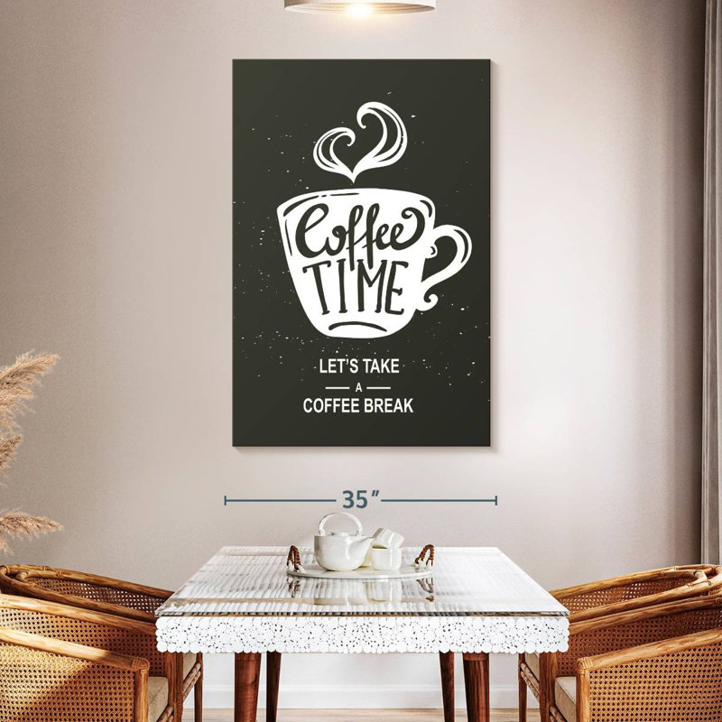 Tergel Let's Take A Coffee Break, 51" H x 34" W