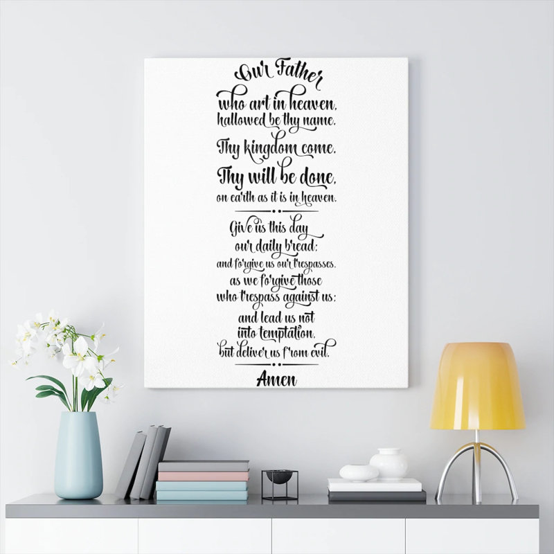 Our Father - Wrapped Canvas Print, 41cm H x 30cm W