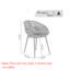 Chaise de salle à manger d'extérieur empilable 2 pièces (sans table)-351705878