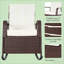 Fauteuil inclinable et berçant en rotin d'extérieur-1303719442