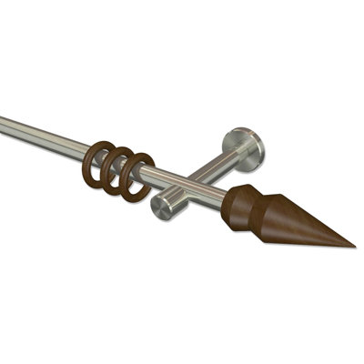 Patsy Adjustable Bay Window Single Curtain Rod