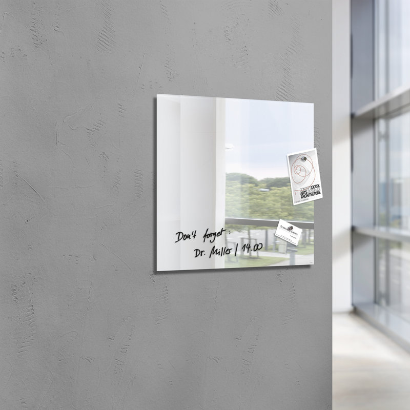 Artverum Wall Mounted Magnetic Mini - Up To 2' Unframed Glass Board
