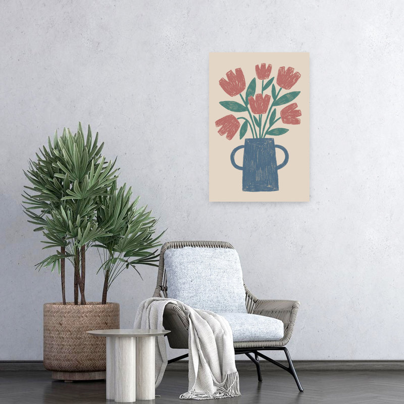 Art contemporain contemporain abstrait, H 24 po x l 16 po