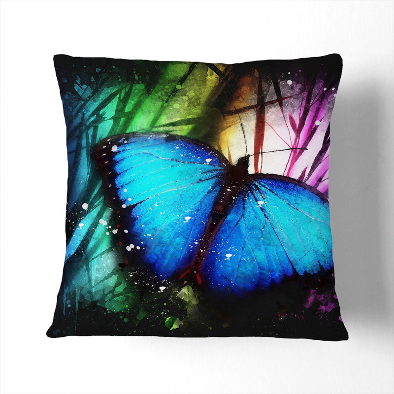 Butterfly Vol.6 Square Throw Cushion, 55cm H x 55cm W x 20cm D
