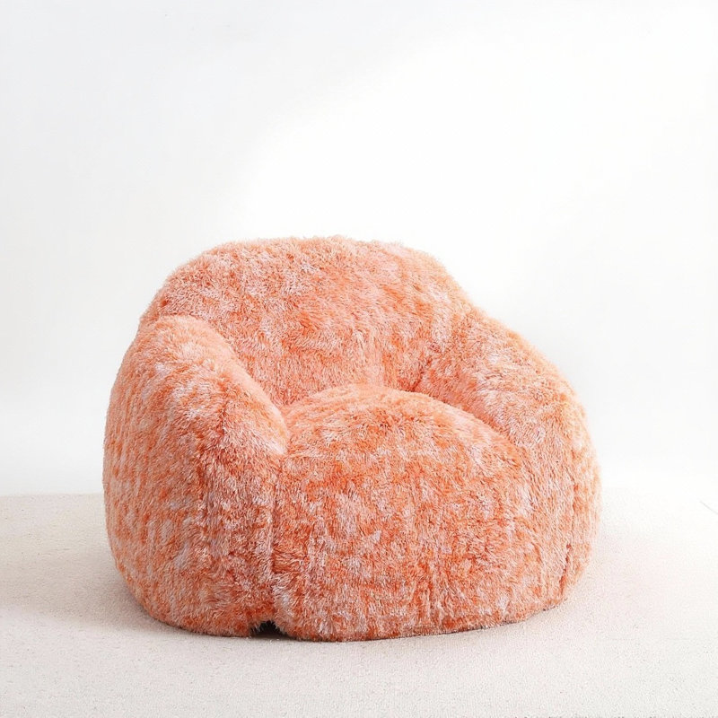 Fauteuil à billes, avec accoudoirs, Orange