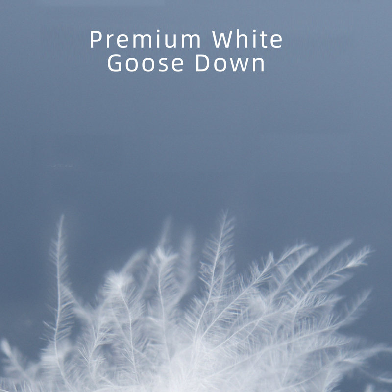 Winter Warmth White Down Duvet Corner Tabs-Baffle Box Design Comforter-750 Fill Power Down, King Comforter