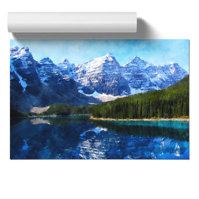 Mountain In Banff Park Canada - No Frame Print