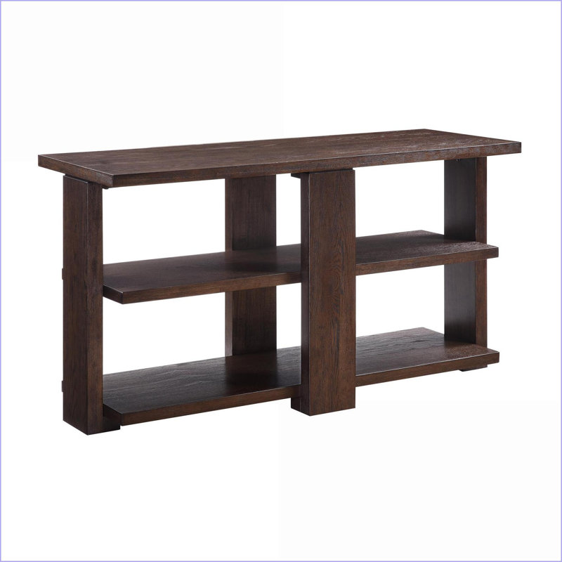 Table basse moderne en noyer pour salon et entrée, rangement fonctionnel et placage de bois durable