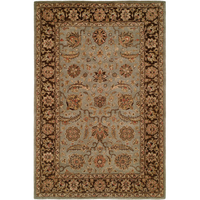 Wool Oriental Area Rug in Brown