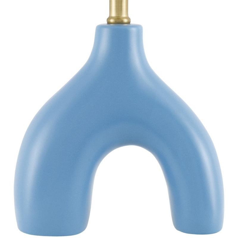 Celes Table Lamp, Blue, Blue