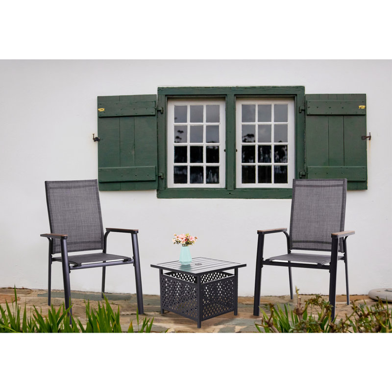Alyah 2 - Person Patio Dining Set with Square Table