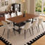Ensemble de table et chaises de salle à manger rectangulaires modernes de 71 pouces avec tablette de rangement et chaises rembourrées-818079556-818079557