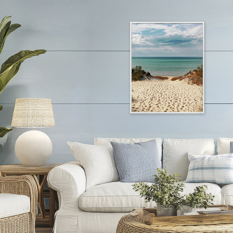 Générique estampe de plage côtière, estampe numérique, design par Marcus Prime, H 30 po x l 24 po