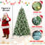 Arbre de Noël 7,5 pi avec 450 lumières DEL blanc chaud-233068785