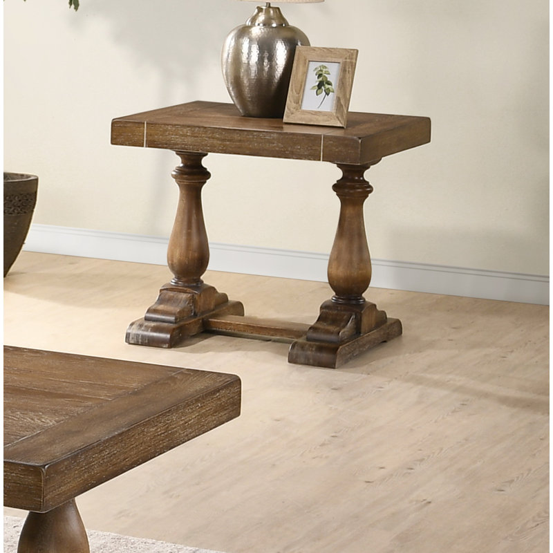 Kowal 24"Height Wood End Table (Driftwood) , Driftwood