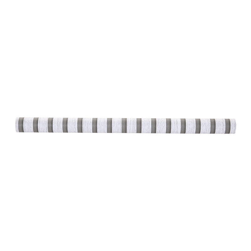 Self-Adhesive Wood Grain Stripe PVC Wallpaper, 1000 cm L x 60 cm W, White