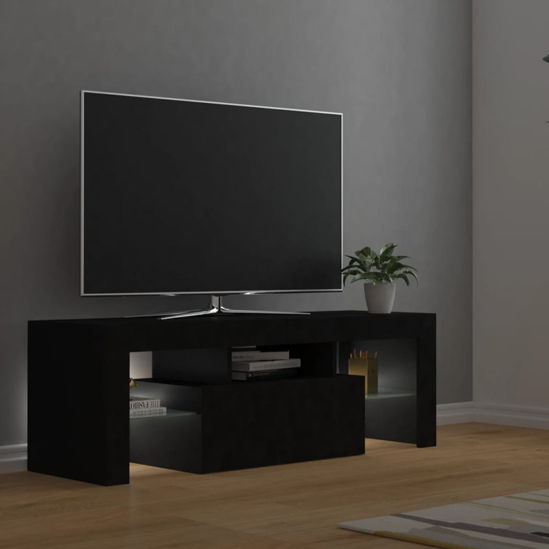 Kumari Unfinished TV Stand for TVs up to 55", Black