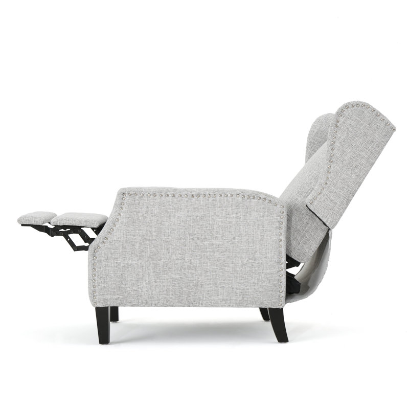 Fauteuil à oreilles Modern, Gris clair