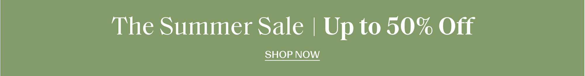 Up to 50% Off the Summer Sale