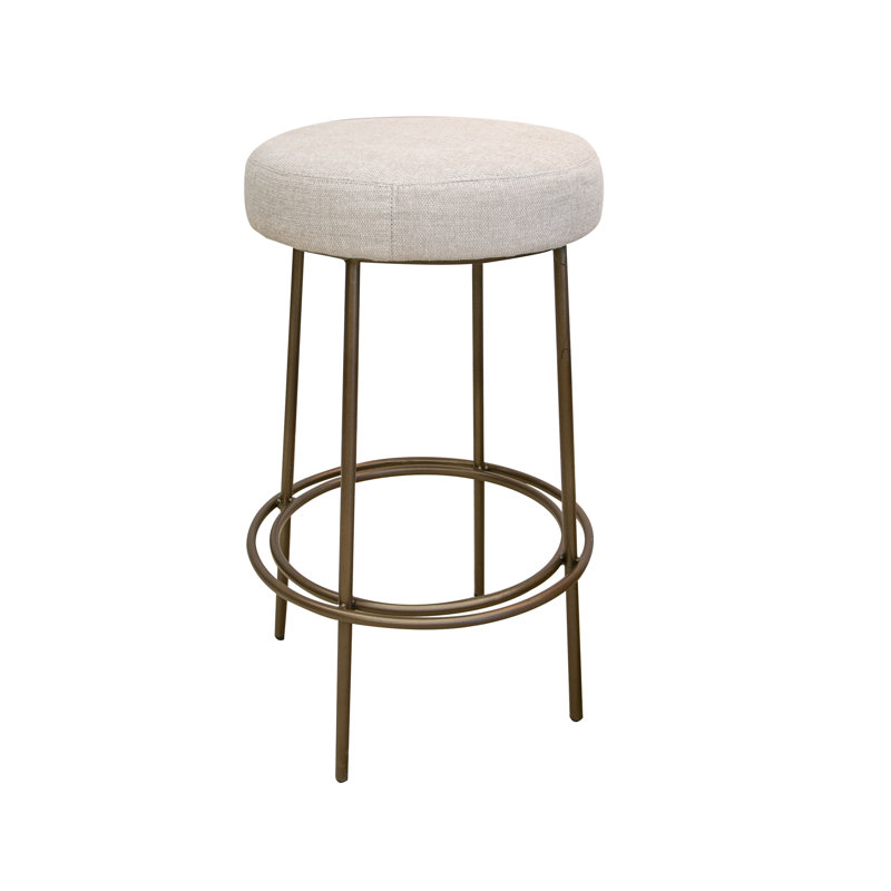 Tabouret Frida, Tabouret de bar (siège d'une hauteur de 30 po), Tissu beige 161