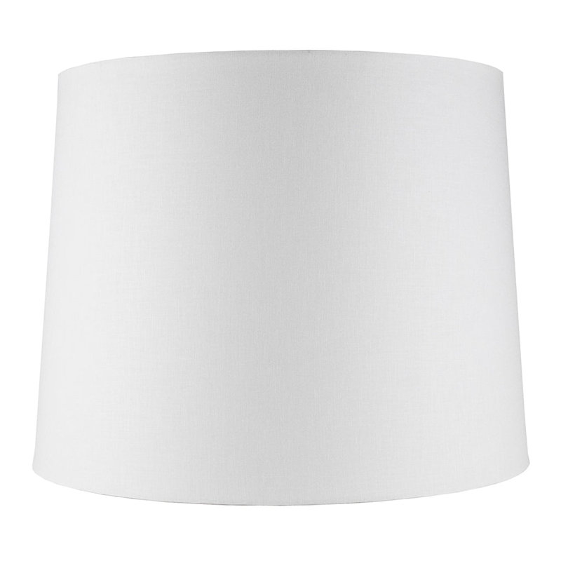 Hardback Extra Tall Drum Linen Lamp Shade, Off White