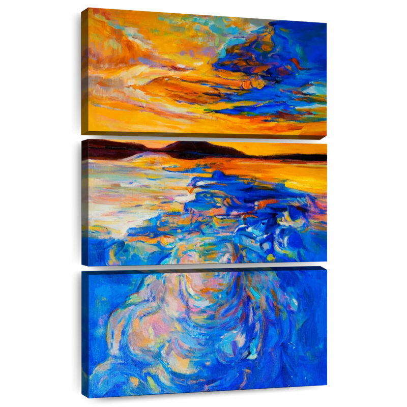 Avery, reflet du ciel abstrait, H 38 po x l 24 po
