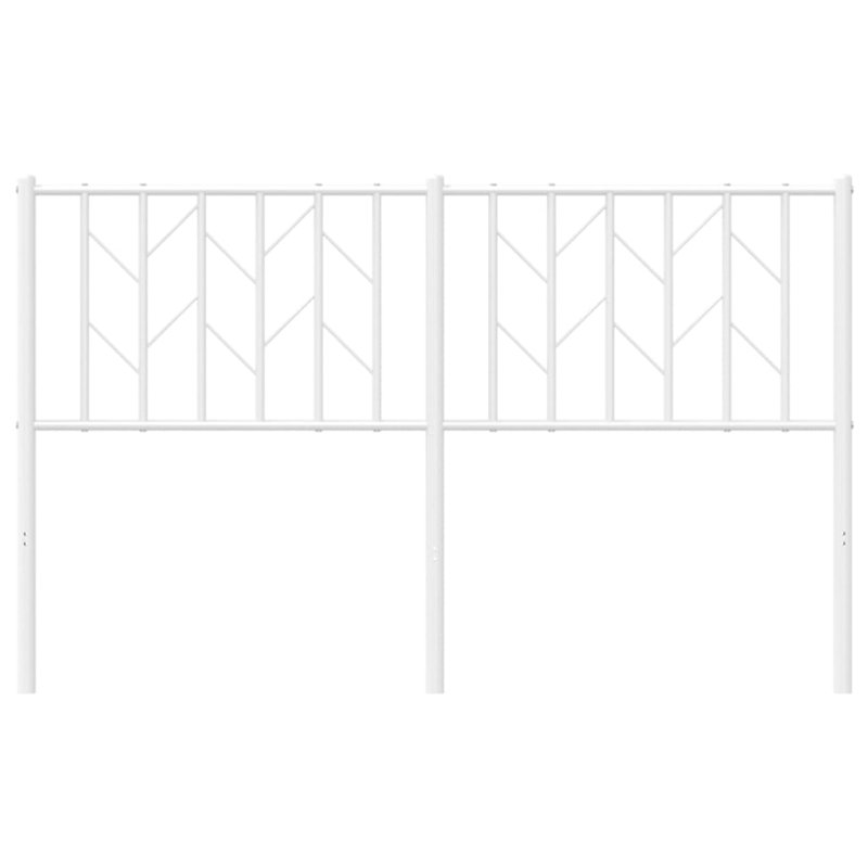 Vidaxl Metal Replace Headboard, White, Super King - 180 x 200 cm