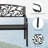 50" Outdoor Bench, Metal Garden Bench with Floral Pattern Backrest, Porch Bench with Slatted Seat for Park, Yard, Lawn, Black