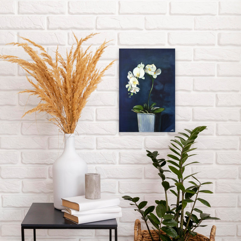 Orchidées blanches élégantes, H 18 po x l 12 po