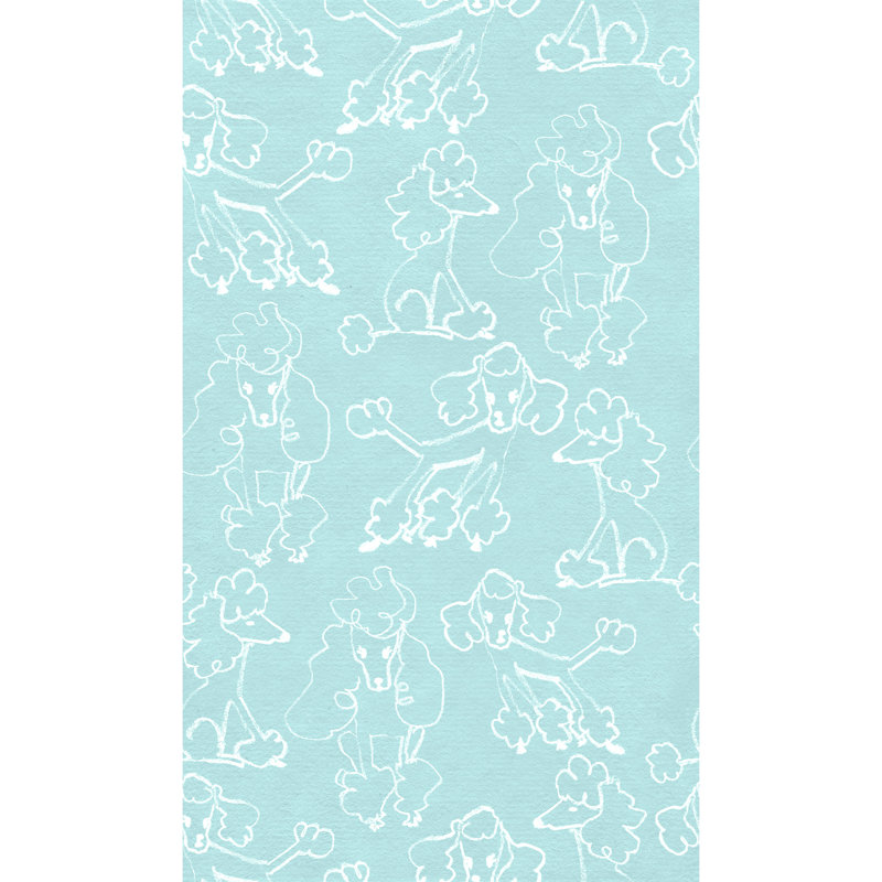 Wallpaper Double Roll by Yuki Osada, White/Blue